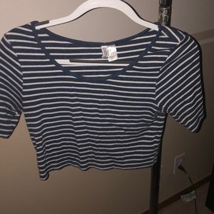 Striped crop top